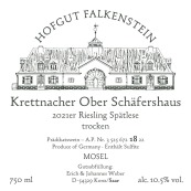 Hofgut Falkenstein Krettnacher Ober Schäfershaus Spätlese trocken AP 18 Lorenz Manni 2021