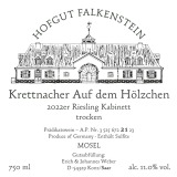Hofgut Falkenstein Krettnacher Auf dem Hölzchen Kabinett trocken 2022